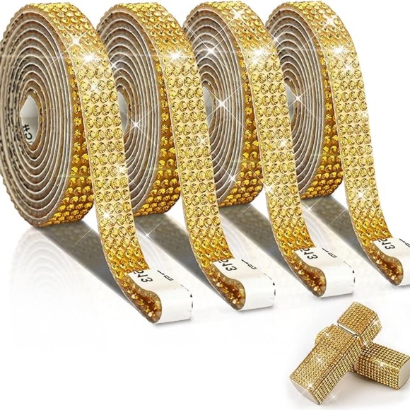 Golden Rose centerpiece with satin and rhinestone ribbon…you pick colors - Picture 10 of 10